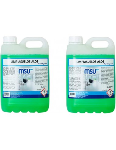 MSU® - Fregasuelos - Limpiasuelos Aloe Vera. Envase 5 Litros (2 x 5 litros  10 litros)