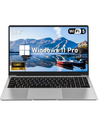 FUNYET 15.6 Pulgada Ordenador Portátil Celeron N4000, Windows 11,Portátil 8GB RAM LPDDR4 512GB SSD, Convertible 180°Portatil