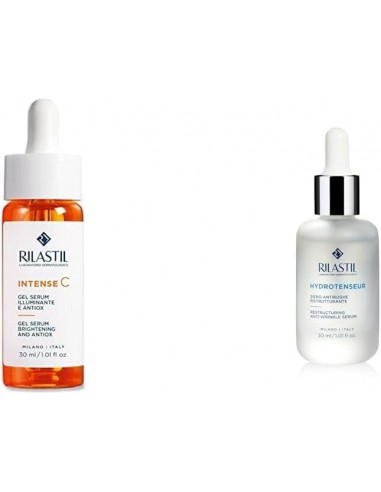 Rilastil Intense C Gel Sérum Iluminador y Revitalizante, Con Vitamina C y Ácido Hialurónico 30 Ml + Hydrotenseur Sérum