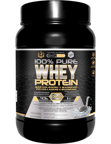 Healthy Fusion Whey Protein | Proteína Whey pura con Colágeno y Magnesio | Mejora tus entrenamientos | Protege y aumenta la masa