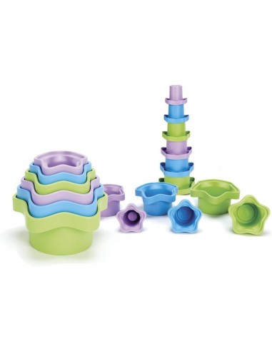 Green Toys - Cubos para apilar (STCA-8586)