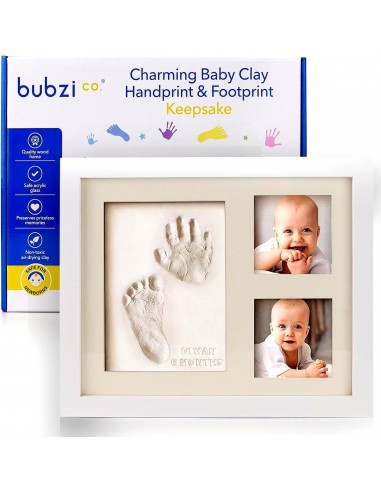 Bubzi Co Kit de recuerdos para niños y niñas recién nacidos, regalos para bebés y bebés, regalos para baby shower, marcos de