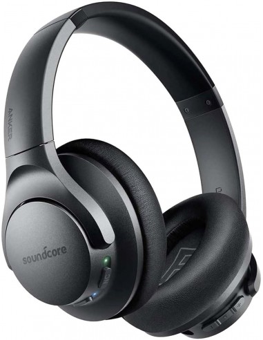 Soundcore by Anker Q20 Auriculares Bluetooth Diadema, cancelaciÃ³n de Ruido Activa, 30 Horas de reproducciÃ³n, Graves Profundos,