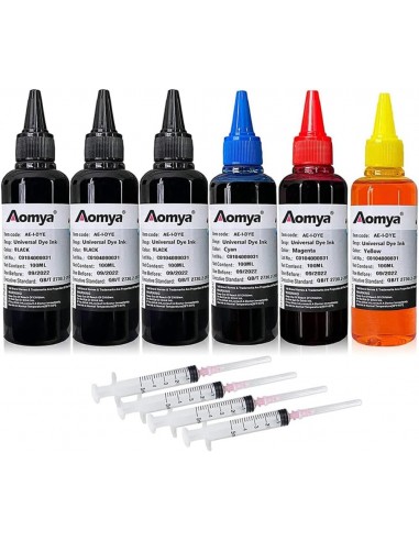 Kit de recarga de tinta universal de 600 ml para impresoras HP, Canon, Epn, Brother, Lexmark, cartuchos recargables compatibles