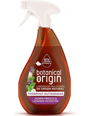 Botanical Origin Limpiador multiusos ecológico, Fragancia Jazmín Fresco y Lavanda Silvestre - 500 ml