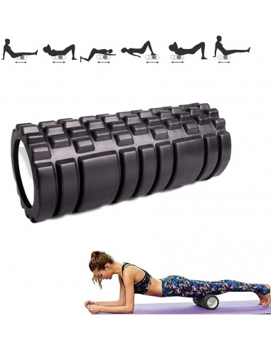 Rodillo Masajeador. Rodillo de Espuma para Terapia y Masaje Muscular. Rodillo de Pilates y Yoga. Fitness Foam Roller. Cilindro