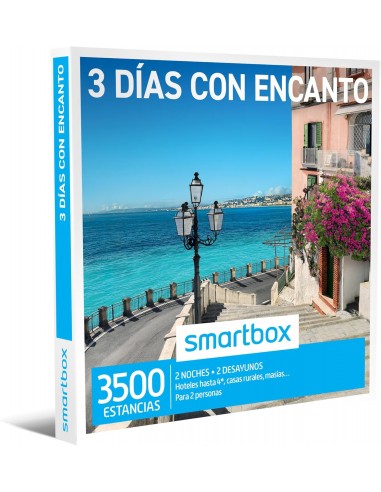 Smartbox - Caja Regalo 3 dÃ­as con Encanto - Idea de Regalo para Hombre - 2 Noches con Desayuno para 2 Personas