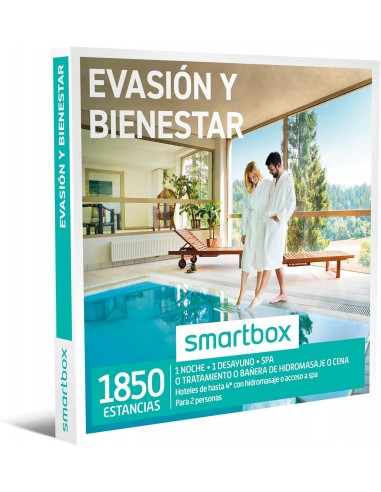 Smartbox - Caja Regalo para Hombre o Mujer - EvasiÃ³n y Bienestar - Ideas Regalos Originales - 1 Noche con Desayuno y SPA,