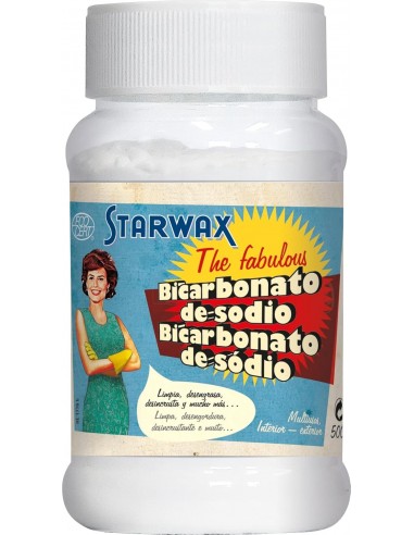 Starwax The Fabulous Bicarbonato de Sodio 500gramos - Limpiador Multiusos, Elimina la Grasa, el Mal Olor, y el Moho,