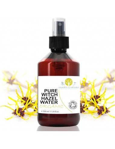 Agua de Hamamelis BIO TÃ³nico Facial Astringente 500 ml Witch Hazel Limpiador y Reductor de Poros Piel Grasa y Sensible Elimina