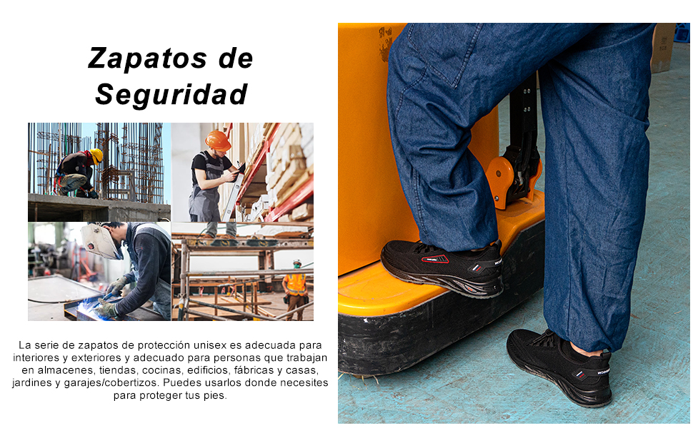  Zapatos de Seguridad Hombre Zapatillas de Seguridad