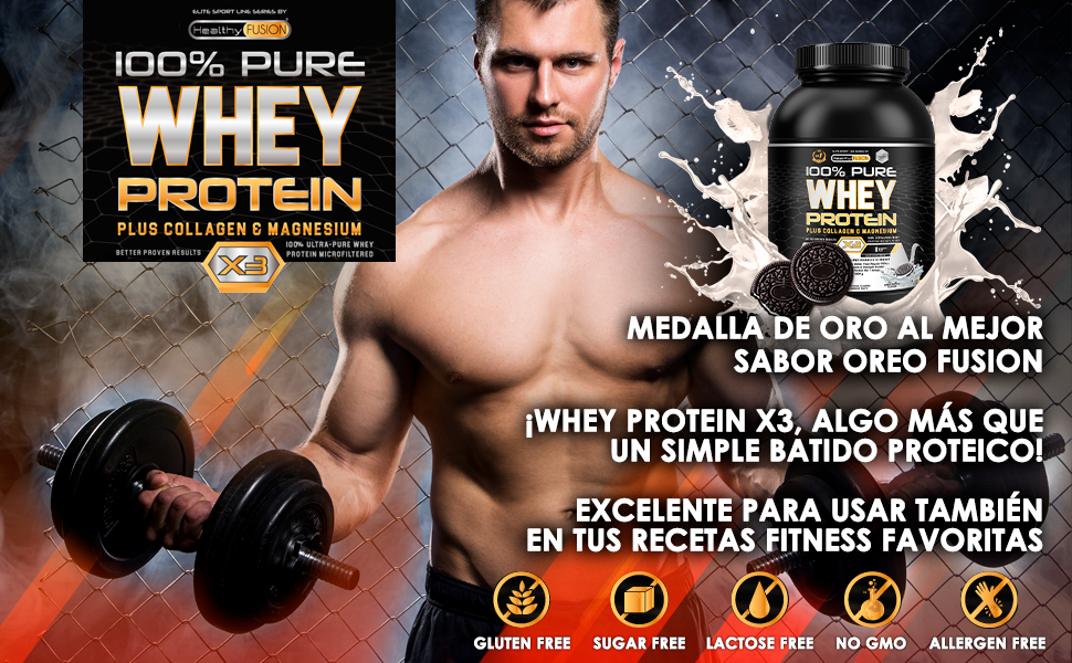 proteína whey, oreo, galletas, cookies and cream, cookies