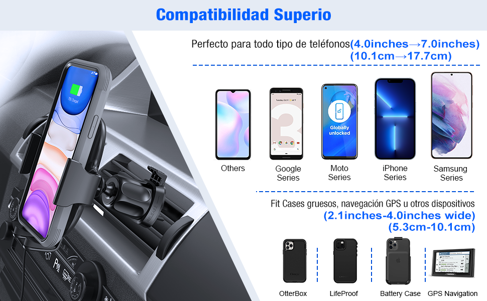 soprtes de moviles para coche