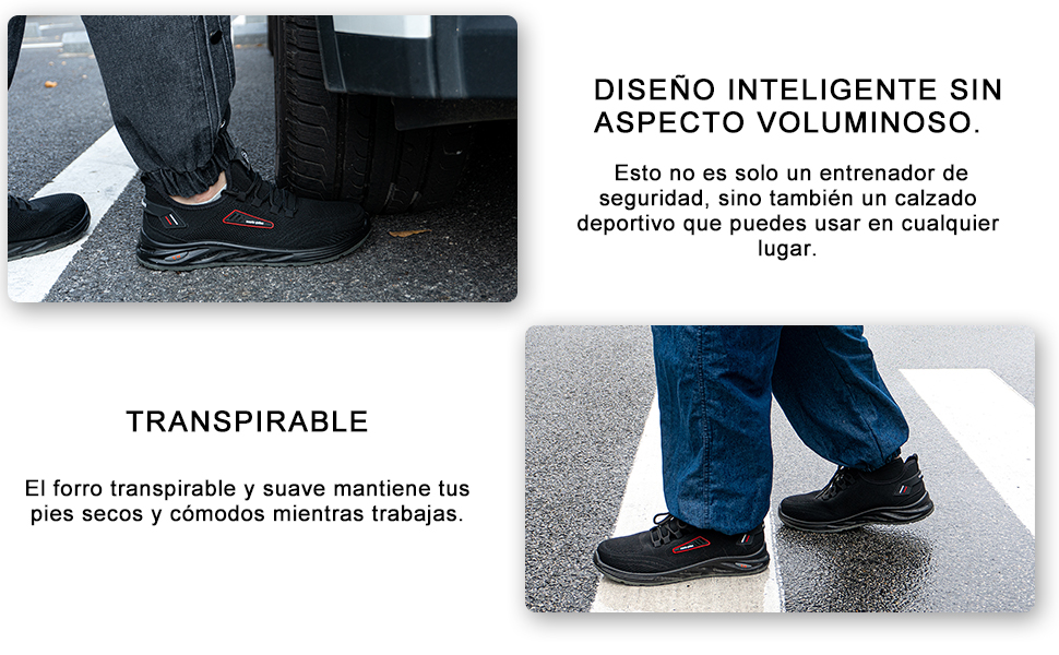  Zapatos de Seguridad Hombre Zapatillas de Seguridad