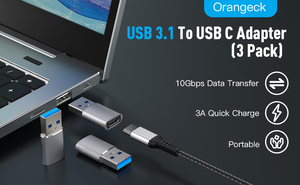 Adaptador USB C Hembra a USB Macho