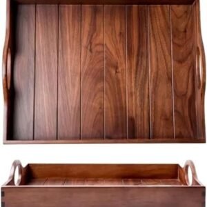 Bandeja de Nogal, doble asa