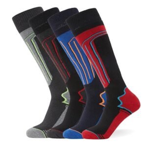 Calcetines térmicos de esquí paquete de 4 para hombre y mujer | FM London