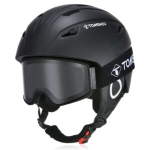 Casco de Snowboard con Gafas de Esquí, Orejeras Unisex | TOMSHOO