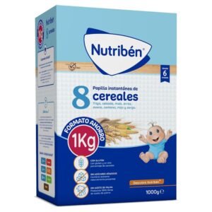 Papilla instantánea 8 Cereales (1 kg) – Sin azúcares añadidos | Nutribén