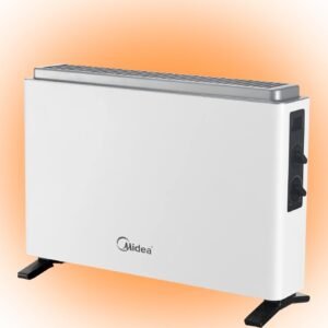 Radiador Electrico Bajo Consumo 2000W – Calefactor Electrico con Termostato Regulable, Emisor Térmico con Protección de Sobrecalentamiento