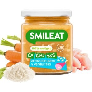 Tarrito Ecológico Cachitos de Arroz con Pavo y Verduras (230 g) – Bebés a partir de los 10 meses