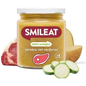 Tarrito Ecológico con Sabor a Ternera con Verduras (230 g) – Bebés desde 6 Meses, sin Gluten