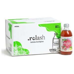Refresco Orgánico con Sabor a Granada y Lima – Pack 12 x 330 ml – Antioxidante con Vitamina C y Té Verde, Vegano, Sin Gluten